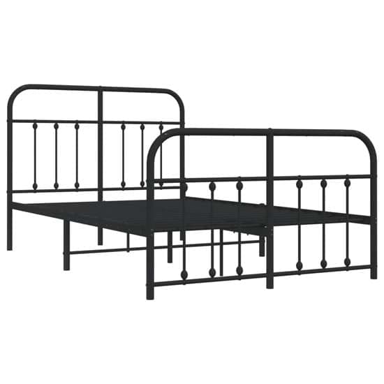 Carmel Metal Small Double Bed In Black_3