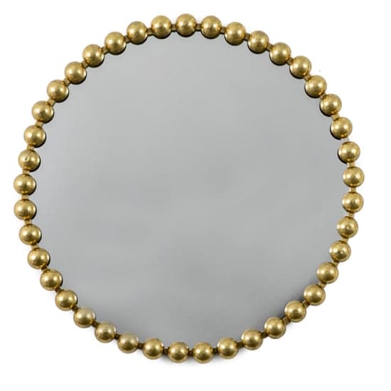 Carmel Round Portrait Wall Mirror In Gold Frame_1