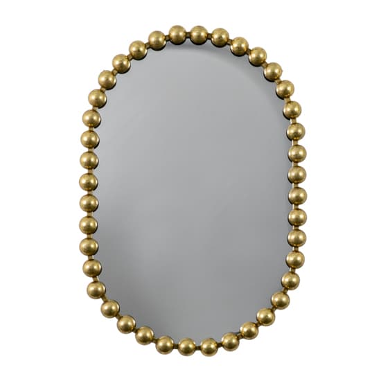 Carmel Rounded Rectangle Portrait Wall Mirror In Gold Frame_3
