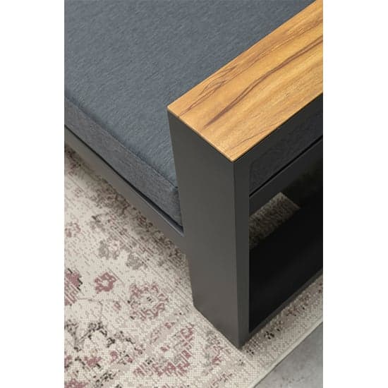 Carmo Fabric Corner Sofa With Footstool In Reflex Black_4