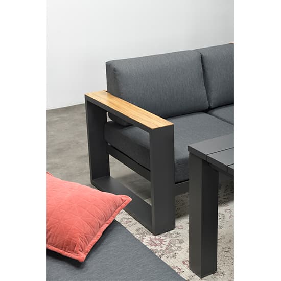 Carmo Fabric Corner Sofa With Footstool In Reflex Black_6