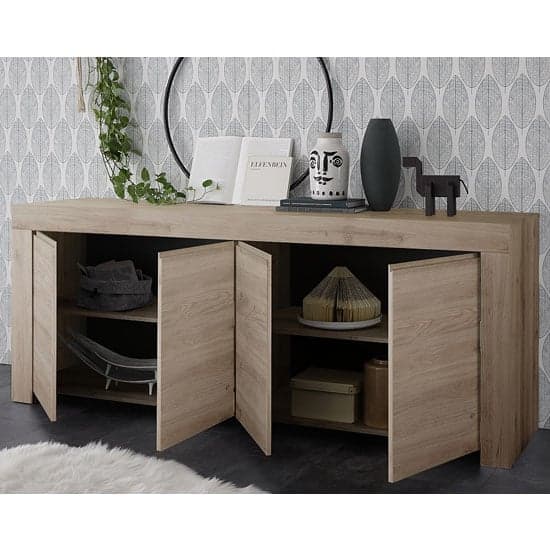 Carney Contemporary Sideboard Large In Cadiz Oak With 4 Doors_2