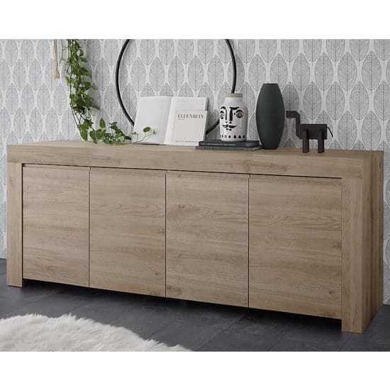 Carney Contemporary Sideboard Large In Cadiz Oak With 4 Doors_1