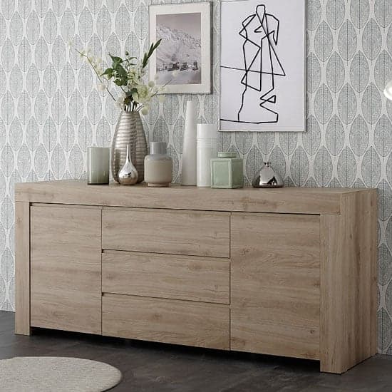 Carney Sideboard In Cadiz Oak With 2 Doors And 3 Drawers_1