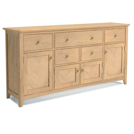 Carnial Wooden Extra Large Sideboard In Blond Solid Oak_1