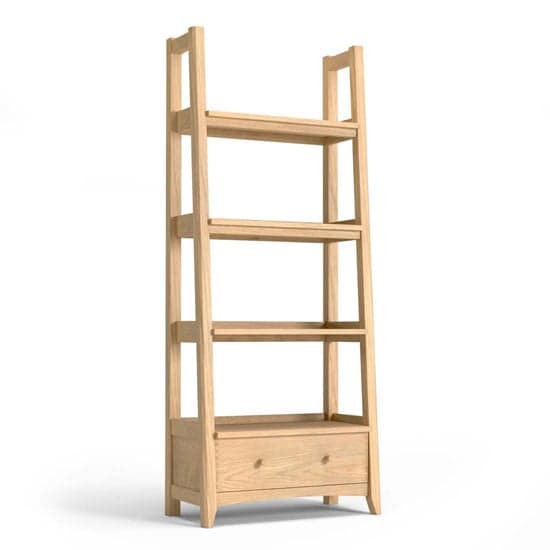 Carnial Wooden Ladder Display Unit In Blond Solid Oak_2