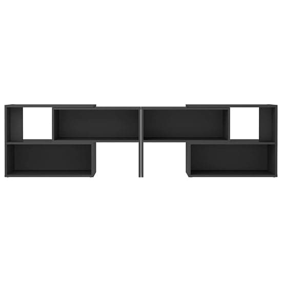 Carolus Wooden TV Stand With Shelves In Grey_4