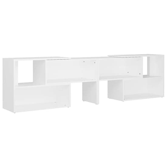 Carolus Wooden TV Stand With Shelves In White_3