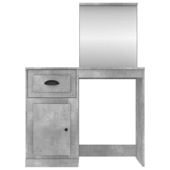 Carpi Wooden Dressing Table With Mirror In Concrete Effect_4