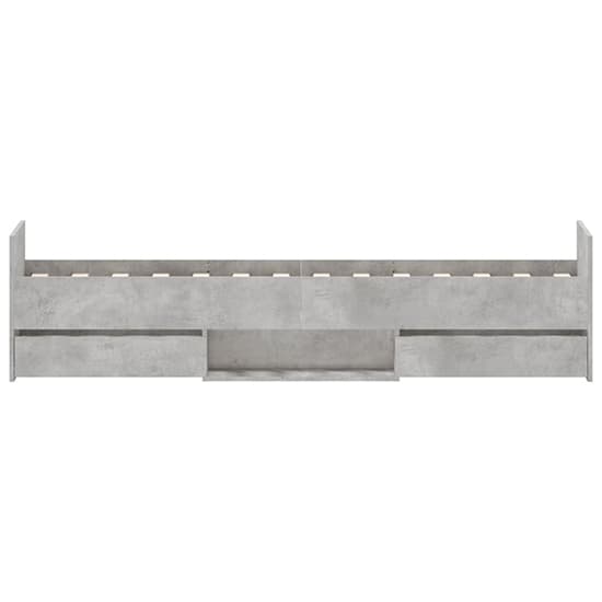 Carpi Wooden Single Bed With 4 Drawers in Concrete Effect_5