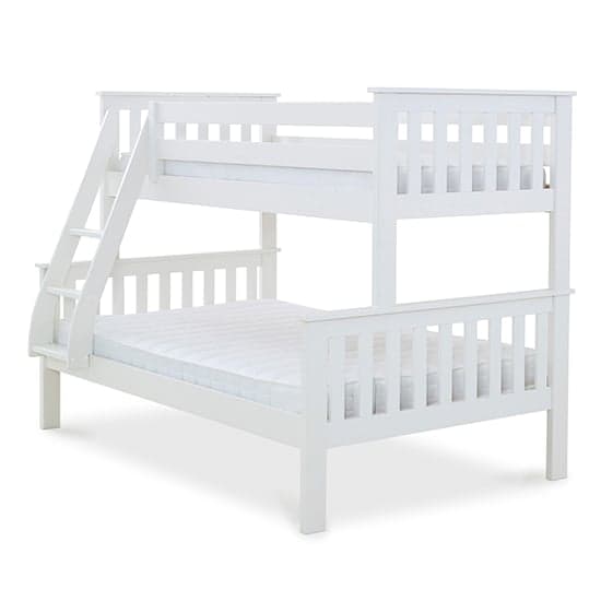 Carra Wooden Triple Bunk Bed In White_4