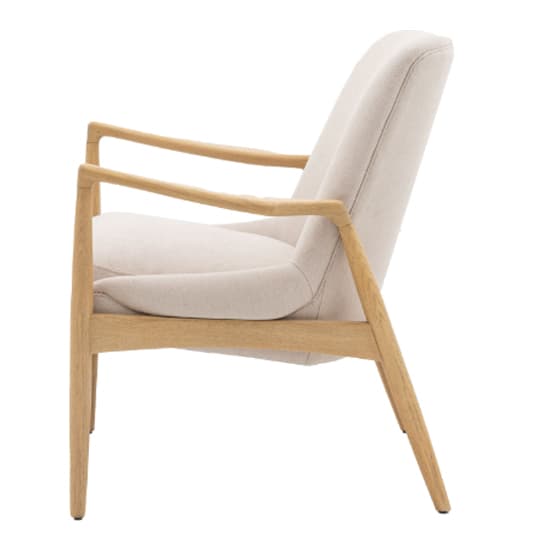 Carrara Fabric Armchair With Wooden Frame In Natural_4
