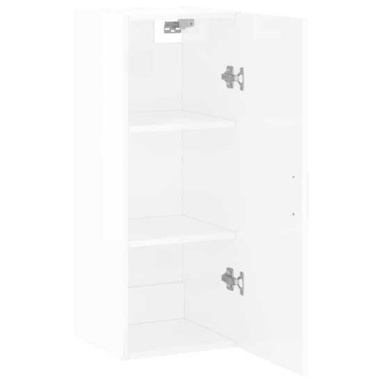 Carrara High Gloss Wall Mounted Storage Cabinet In White_3