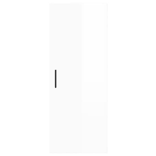 Carrara High Gloss Wall Mounted Storage Cabinet In White_4