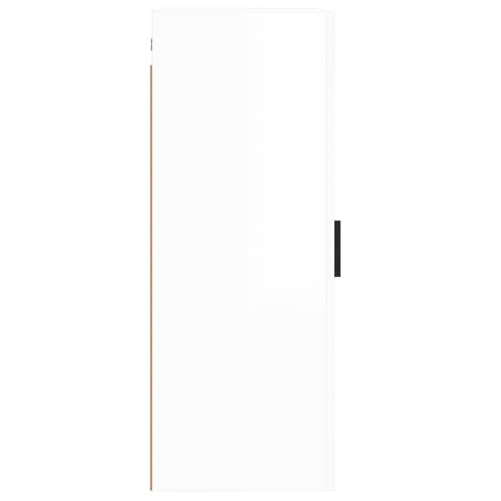 Carrara High Gloss Wall Mounted Storage Cabinet In White_5