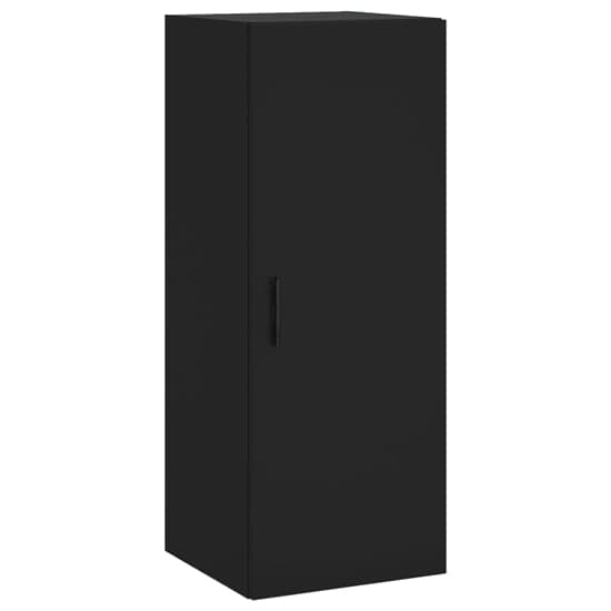 Carrara Wooden Wall Mounted Storage Cabinet In Black_2