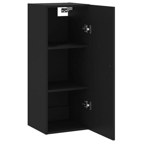 Carrara Wooden Wall Mounted Storage Cabinet In Black_3