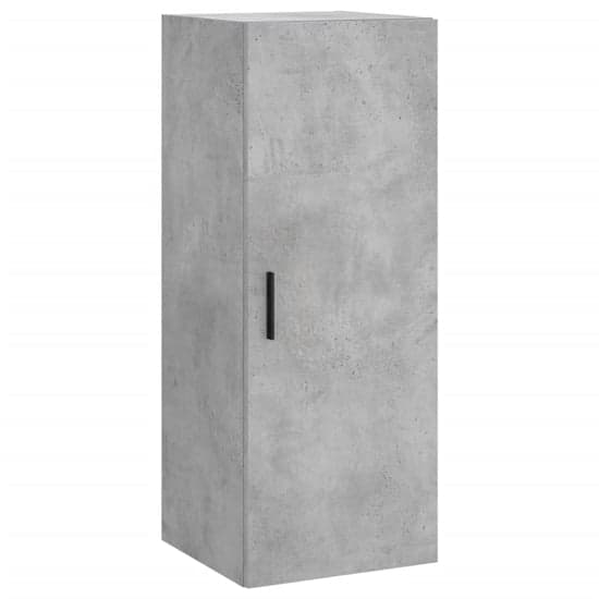 Carrara Wooden Wall Mounted Storage Cabinet In Concrete Effect_2