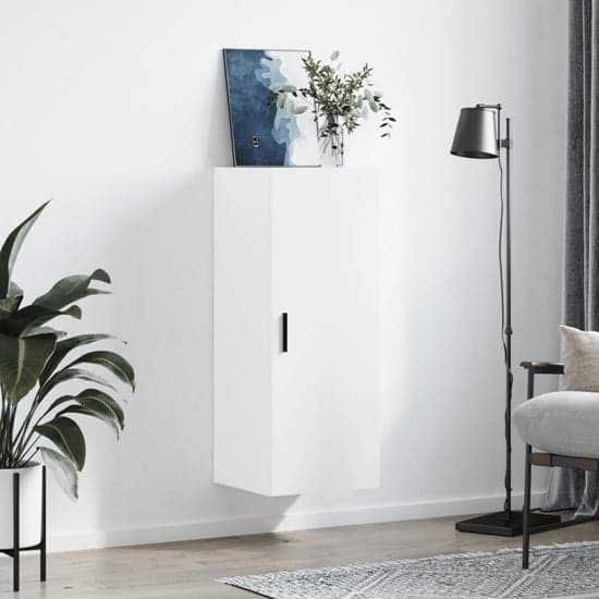 Carrara Wooden Wall Mounted Storage Cabinet In White_1