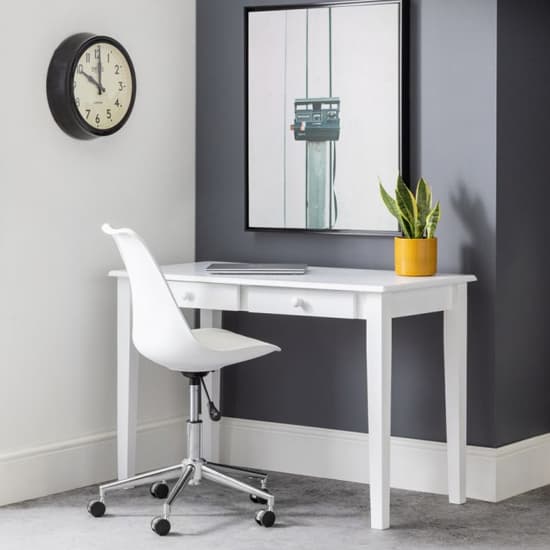 Cailyn Study Desk In White With 2 Drawers_4