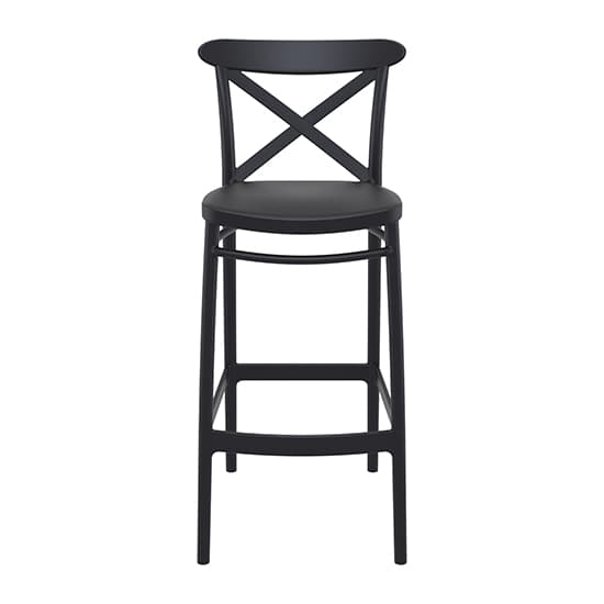 Carson Black Polypropylene And Glass Fiber Bar Chairs In Pair_3