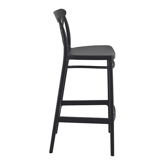 Carson Black Polypropylene And Glass Fiber Bar Chairs In Pair_4