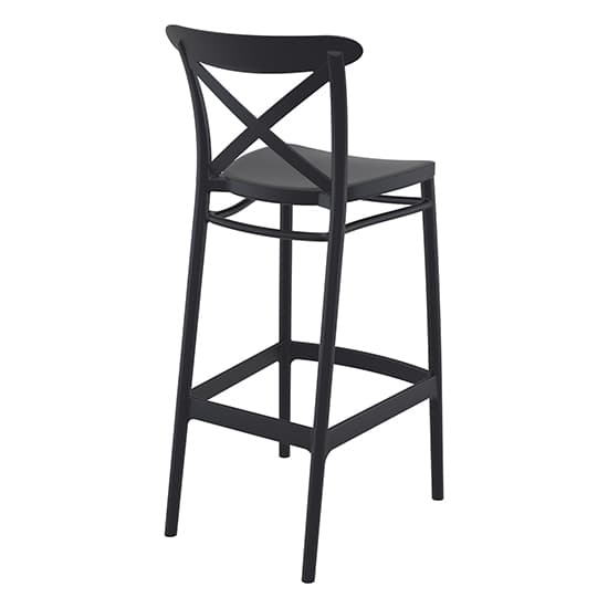 Carson Black Polypropylene And Glass Fiber Bar Chairs In Pair_5