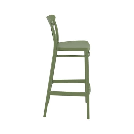 Carson Polypropylene And Glass Fiber Bar Chair In Olive Green_3