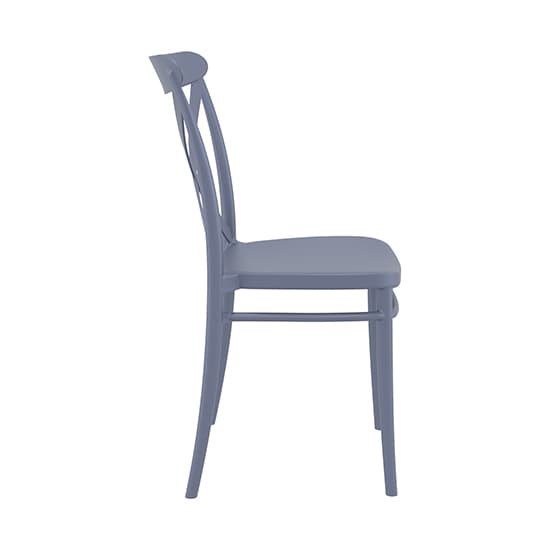 Carson Polypropylene And Glass Fiber Dining Chair In Dark Grey_3