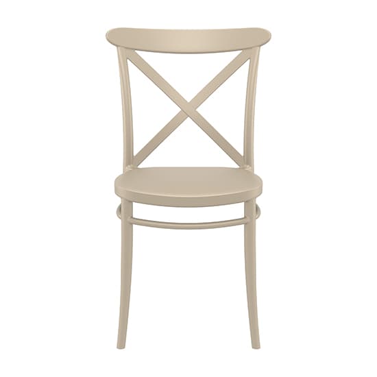 Carson Taupe Polypropylene And Glass Fiber Dining Chairs In Pair_3