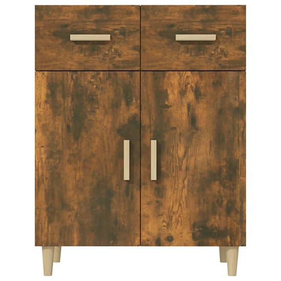 Cartier Wooden Sideboard With 2 Doors 2 Drawers In Smoked Oak_4