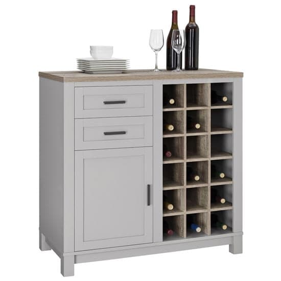 Carvers Wooden Bar Cabinet In Grey And Oak_2