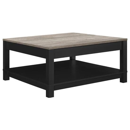 Carvers Wooden Coffee Table In Black And Oak_3