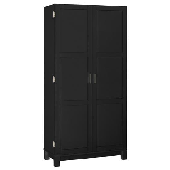 Carvers Wooden Storage Cabinet In Black And Oak_3