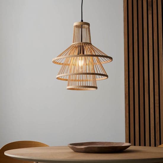 Cary Ceiling Pendant Light With Natural Bamboo Framework_2