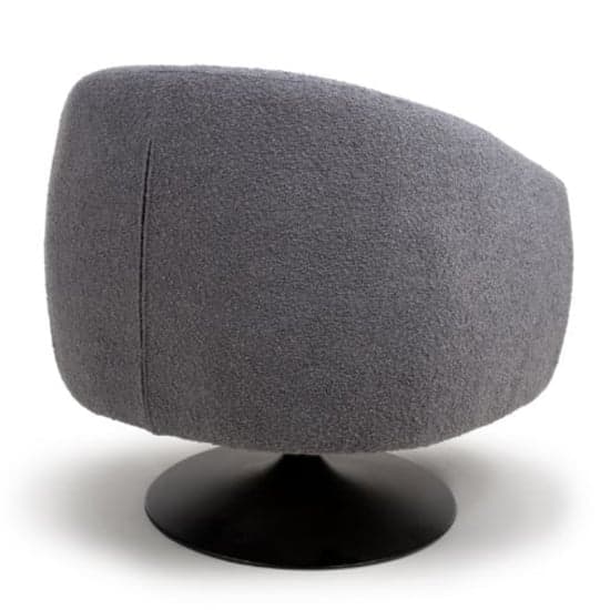 Cary Fabric Lounge Chair In Grey With Black Trumpet Base_2