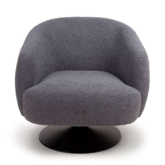 Cary Fabric Lounge Chair In Grey With Black Trumpet Base_5