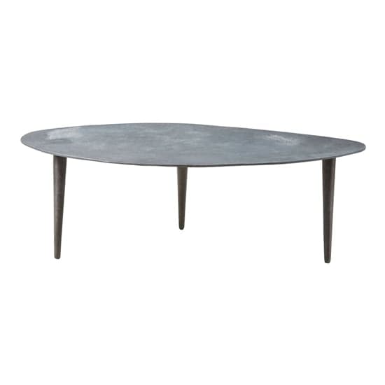 Casa Oval Aluminum Coffee Table In Grey_1