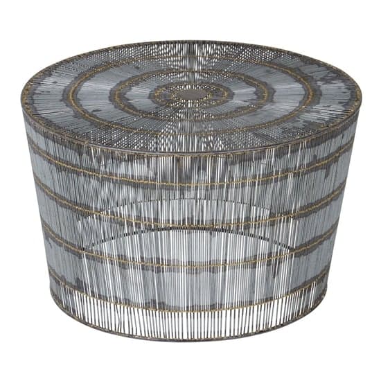 Casa Round Metal Coffee Table In Natural_2