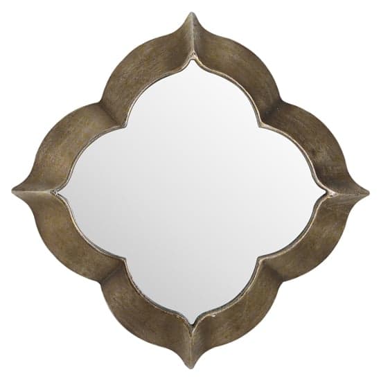 Casaba Single Wall Mirror In Antique Bronze Frame_1