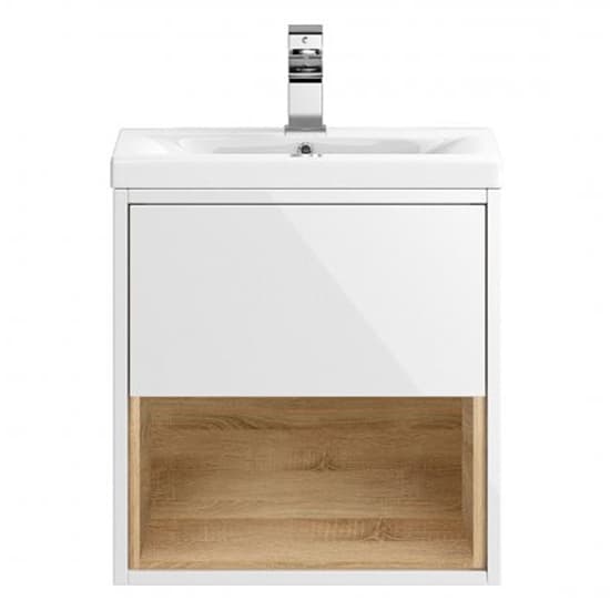 Casita 50cm Wall Vanity With Thin Edged Basin In Gloss White_1