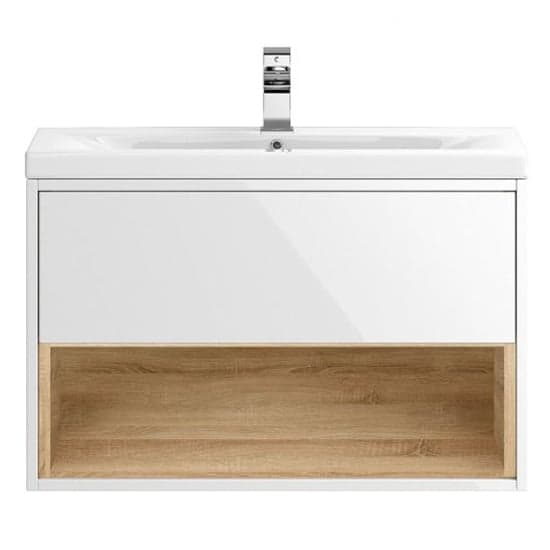 Casita 80cm Wall Vanity With Mid Edged Basin In Gloss White_1