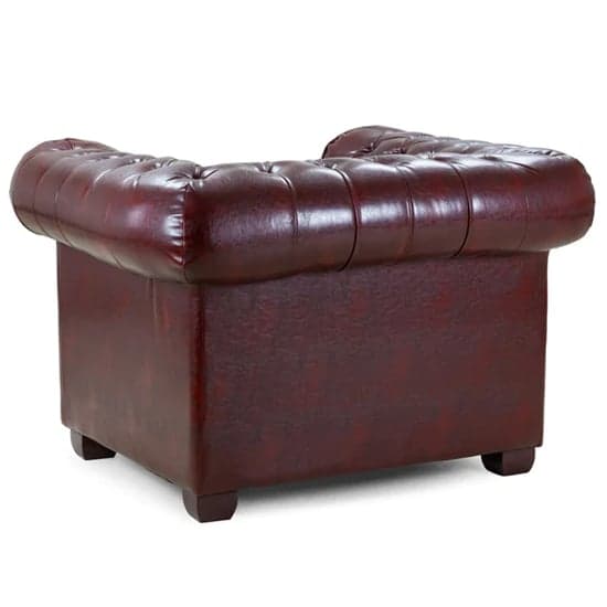 Caskey Bonded Leather Armchair In Oxblood Red_2