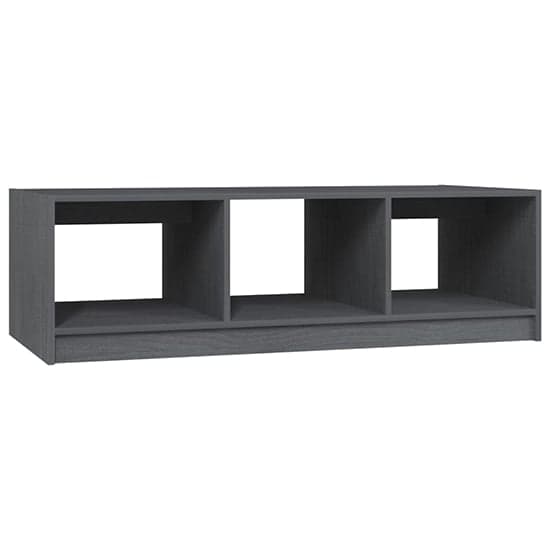 Cason Solid Pinewood Coffee Table With 2 Shelves In Grey_2