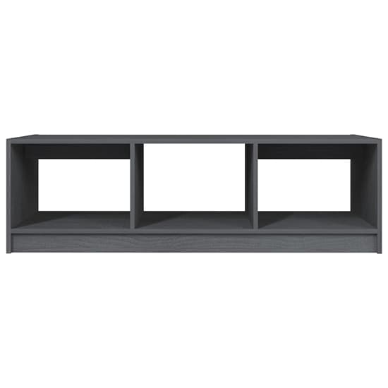 Cason Solid Pinewood Coffee Table With 2 Shelves In Grey_3