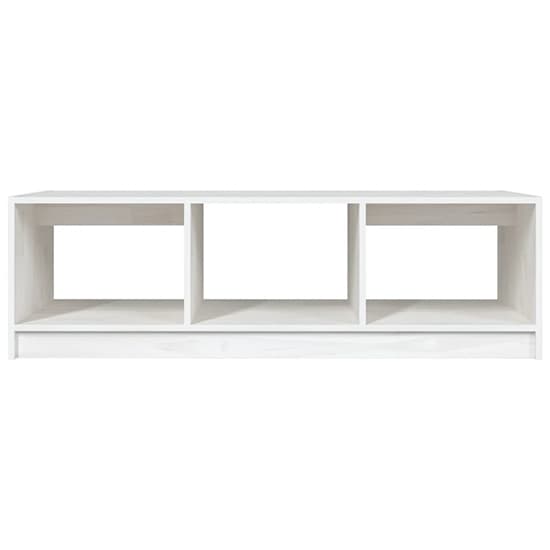 Cason Solid Pinewood Coffee Table With 2 Shelves In White_3