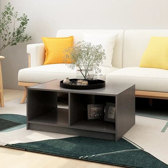 Cason Solid Pinewood Coffee Table With Shelf In Grey_1