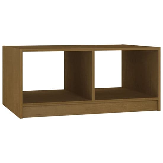 Cason Solid Pinewood Coffee Table With Shelf In Honey Brown_2