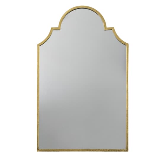 Casper Portrait Wall Mirror In Gold Iron Frame_3