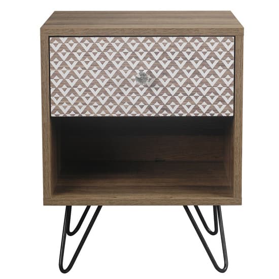 Cassava Wooden Lamp Table With Black Legs In Brown_3
